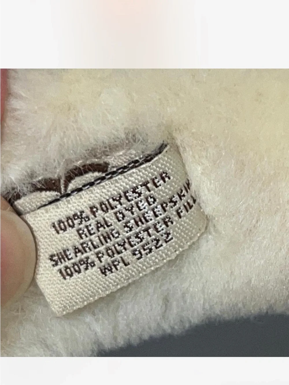UGG Cream Shearling Earmuffs with Patterned Multicolor Band